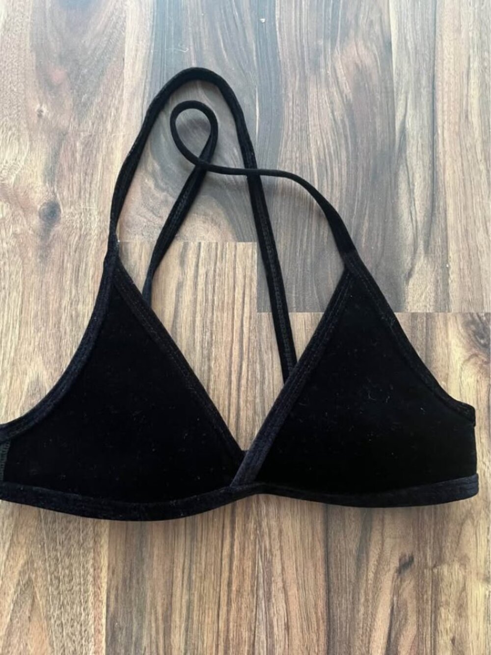 Hoaka swimwear velvet bikini top size XS